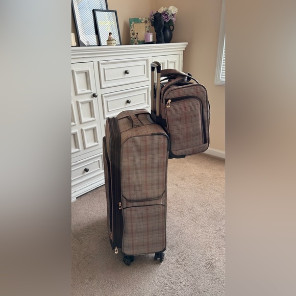 London Fog Checkered Travel Bag Set - Picture 13 of 17